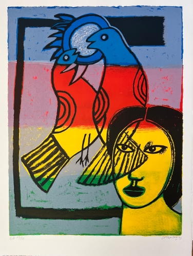Guillaume Corneille - Lithograph signed 