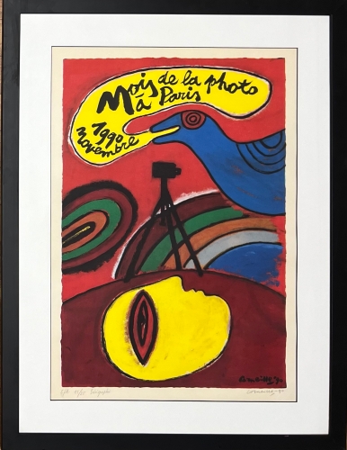 Guillaume Corneille - Signed silkscreen : Month of Photography in Paris; framed!