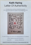 Keith Haring  - Original Drawing - COA - 1988