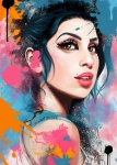 Amy Winehouse Echoes of color