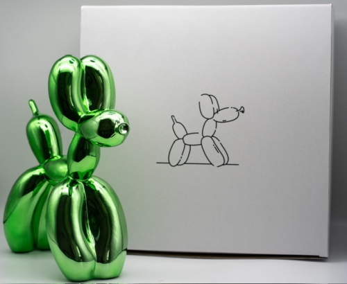 Jeff  Koons (after) - Chien ballon verte