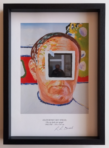 Roger Raveel - Self portrait with mirror