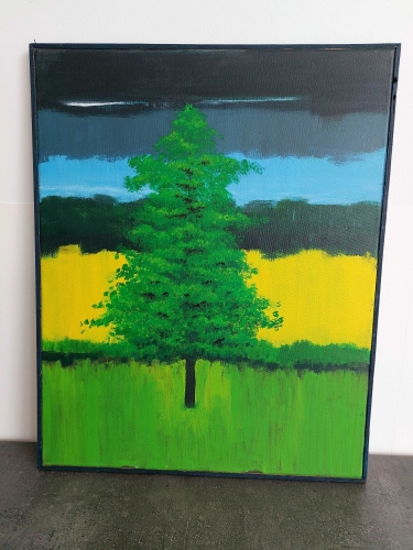 Andr Binon - Item N 17 - Schilderij: Landschap