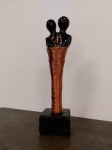 Item N° 21 - Beeld uit klei, in brons gekleurd