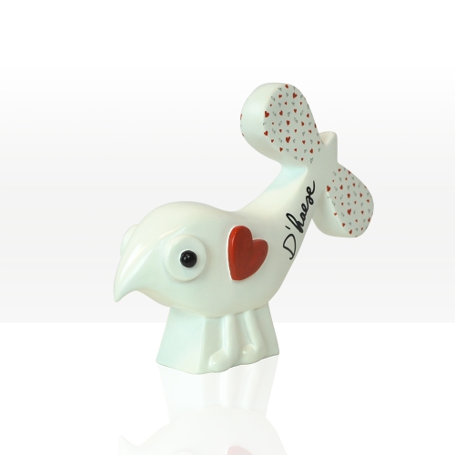 Hannes D'Haese - The lovebird white small