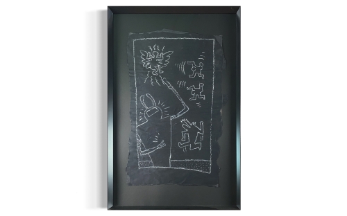Keith Haring (after) - Dessin de mtro