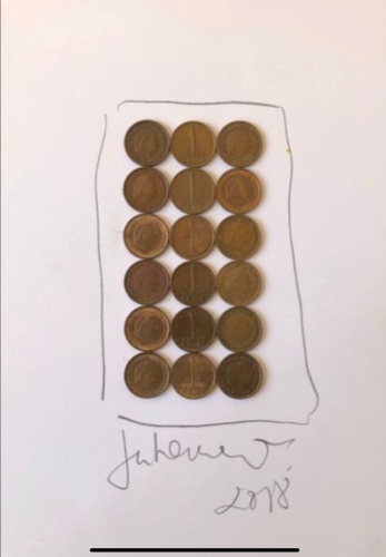 Jan Henderikse - Coins on Cardboard