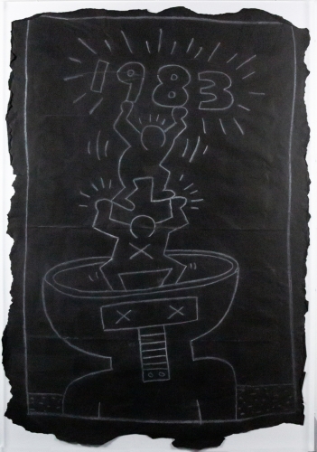 Keith Haring  - DESSIN DE MTRO