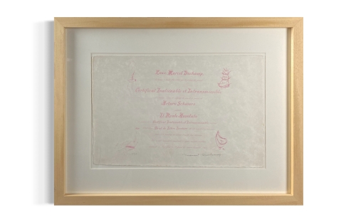 Marcel Duchamp - Certificat De Lecture