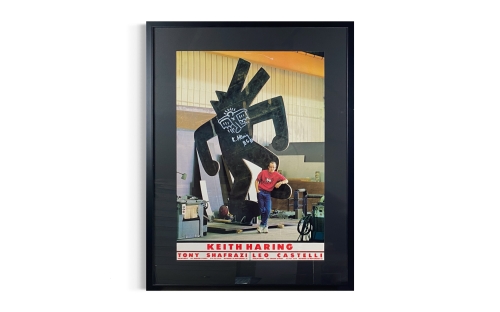 Keith Haring (after) - Affiche avec dessin