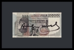 Billet de 10.000 lires signé