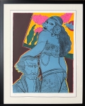 Guillaume Corneille - Lithographie signe : Hommage  Verdi, 1990, encadre!