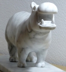 Jean-Michel GARINO - Marbre de Carrare - Hippopotame