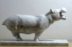 Jean-Michel GARINO - Marbre de Carrare - Hippopotame