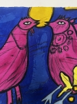 Guillaume Corneille - Aquagravure La vie en rose : Les Oiseaux amoureux