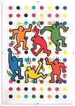 Haring X Hirst  zeefdruk met lijst