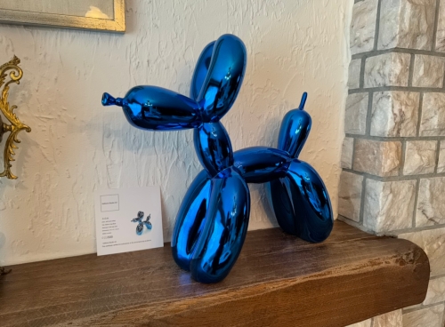 Jeff  Koons (after) - Jeff Koons Balloon Dog XXL 42cm BLUE