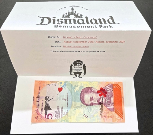 Banksy (after)  - BANKSY(1974) - Limited BANKNOTE (SOUVENIR) FROM BANKSY'S DISMALAND ART PARK