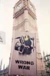 Banksy (attributed)  - Carton  Yellow Chopper Wrong War  Guerre anti-Irak Dmonstration  Londres 2003 (#0486)