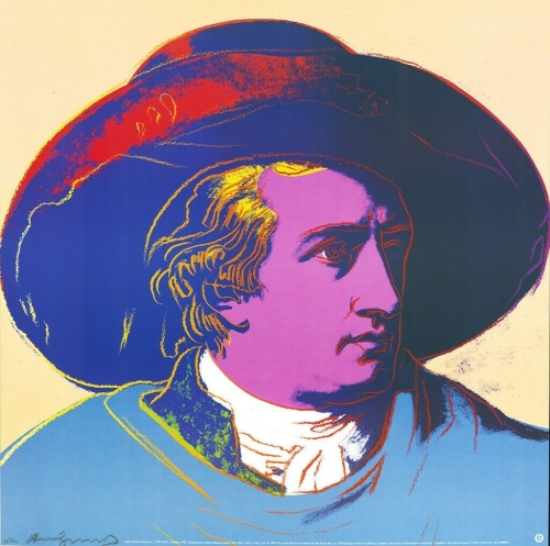 Andy Warhol - ​Andy Warhol Goethe Screenprint Pink Tall - 98x97cm - (#0541)​