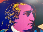 Andy Warhol - ​Andy Warhol Goethe Srigraphie Rose Grande - 98x97cm - (#0541)​