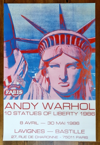 Andy Warhol - Andy Warhol Affiche 10 statues de la Libert 1986 (#0454)