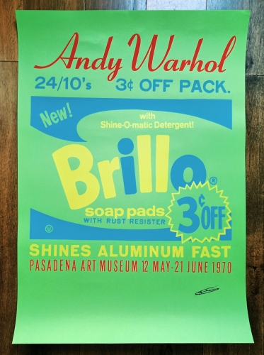 Andy Warhol - Andy Warhol - Zeefdrukposter - Brillo Soap Pads - Gestempelde handtekening (#0344)