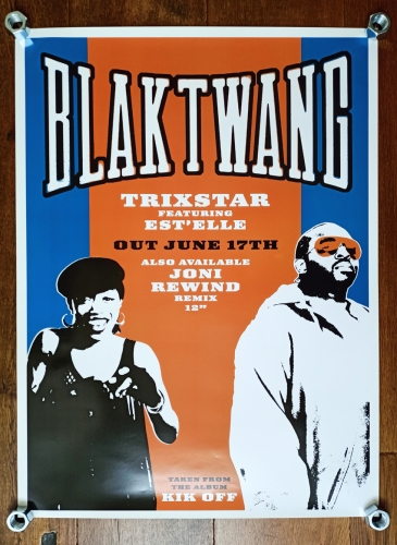 Banksy  - Banksy 'Blak Twang 2002' Affiche promotionnelle rare et inutilise (#0318)​