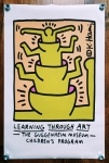 Keith Haring (toegeschreven) 5 canvasposters 1988 (#0326)