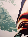 Shepard Fairey - Shepard Fairey Obey 'American Rage' gigantische poster ondertekend met COA (#0335)