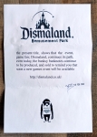 Banksy (attributed)  - Banksy (attribu) Dismaland Banknote 100 Bolivariana 2015 avec COA (#0603)