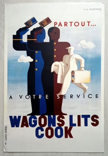 A.M. Cassandre - AM Cassandre Wagons Lits Cook Poster (#0420)