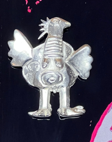 Guillaume Corneille - Broche pendentif, L'oiseau habite les songes