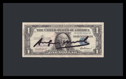 (After) Andy Warhol - Billet de 1 dollar sign