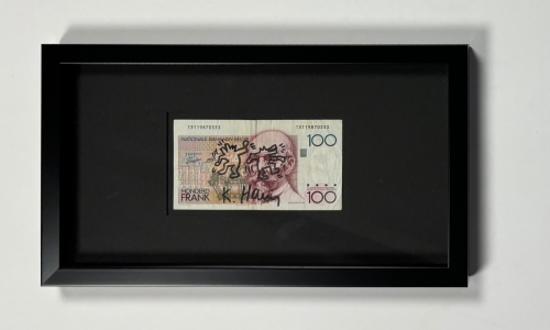 Keith Haring  - Originele tekening voor 100 BEF