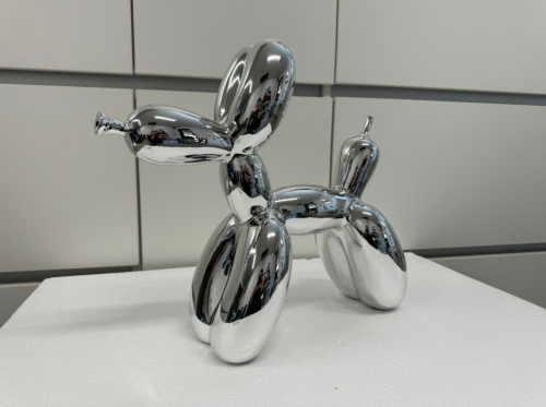 Jeff  Koons (after) - Jeff Koons Balloon Dog XXL 42cm SILVER