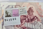 Andy Warhol - Andy Warhol  50.000 lire banknote signed