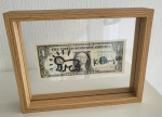 Keith Haring (after) - Avec dessin et billet d'un dollar sign