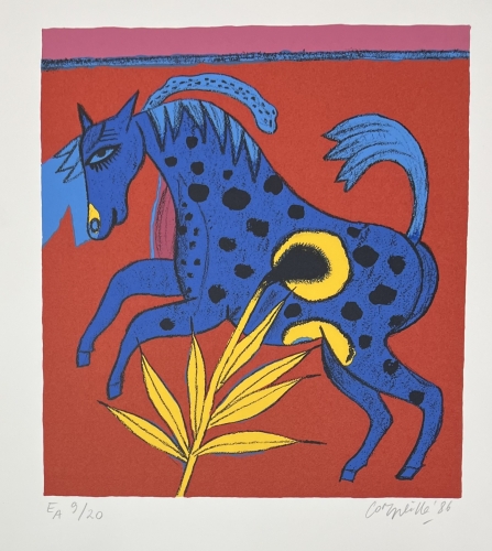 Guillaume Corneille - The blue horse, 1986