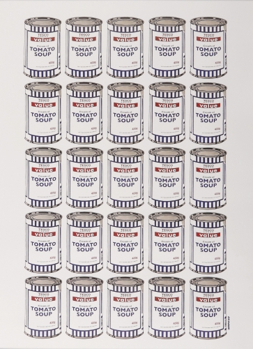 Banksy  - Soup Can`s / Tesco Value Tomato Soup Can