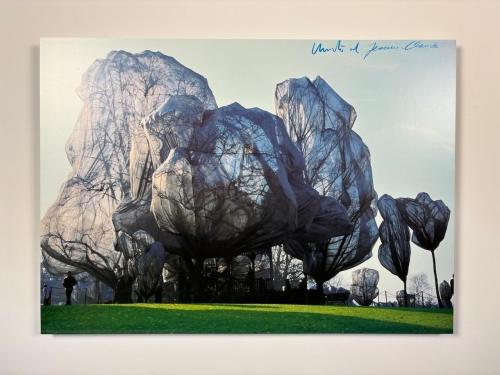 Christo Javacheff - Photo signe sur dibond