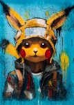 Pikachu in a hood