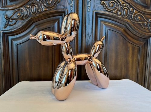 Jeff Koons - Balloon Dog Ros Gold - Editions Studio