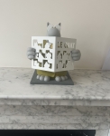 Philippe Geluck - Signed sculpture : The mini cat with the newspaper