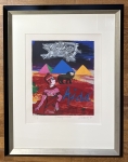 Zeefdruk gesigneerd, Hommage à Verdi, Aïda, 1990, ingelijst!