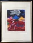 Guillaume Corneille - Sreenprint signed, Tribute to Verdi, Aida, 1990, framed!