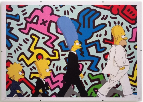 DEATH NYC  - Simpsons X Haring  Srigraphie AP