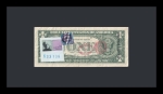 (After) Andy Warhol - 1 dollar signed with blue
