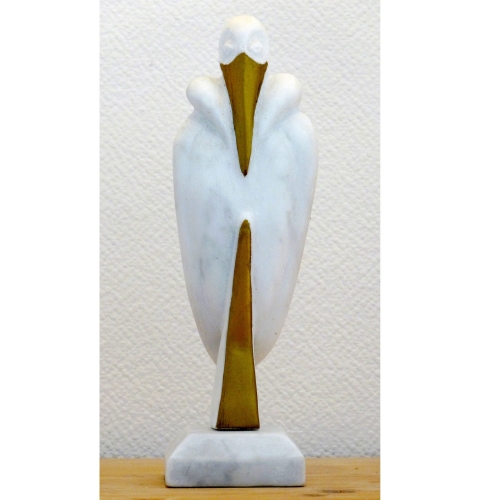 Jean-Michel GARINO - Marbre de Carrare - Oiseau