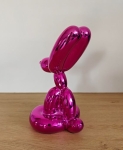 Jeff  Koons (after) - Sitting balloon dog - Pink